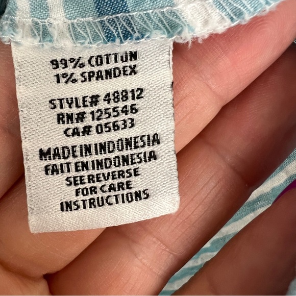 Habitat Blue Stripe Lagenlook Tunic Top - Picture 6 of 6